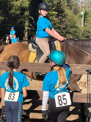 Girls and boys horseback Riding Camp